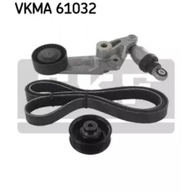 VKMA 61032 SKF Комплект доріжкового ремня (ролик, ремінь)
